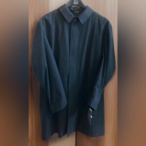 Jos. A. Bank Men's Black Year Around Raincoat With Removable Wool Liner